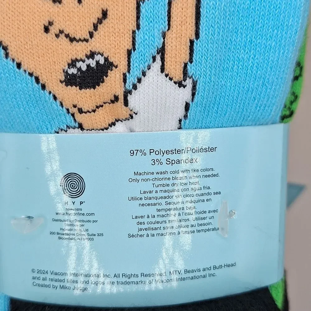Beavis and butthead MTV Christmas socks 6 PAIR HOLIDAY
